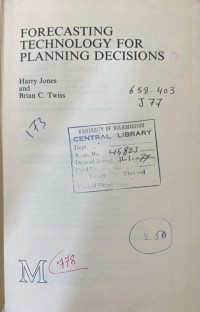 Image of Forecasting Technology for planning Decisions