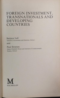 Image of Foreign Investment Transnationals and Development Countries