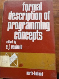 Image of FORMAL DESCRIPTION OF PROGRAMMING CONCEPTS