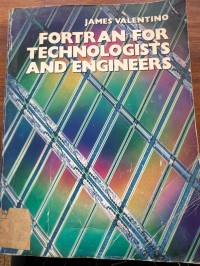 Image of FORTRAN FOR TECHNOLOGISTS AND ENGINEERS