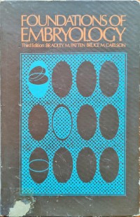 Image of Foundations of Embryology