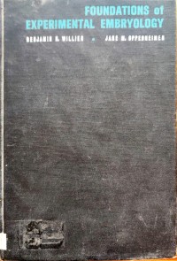 Image of Foundations of Experimental Embryology