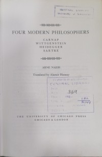 Image of FOUR MODERN PHILOSOPHERS