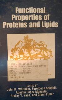 Image of Functional Properties of Proteins and Lipids