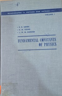 Image of Fundamental Constants of Physics