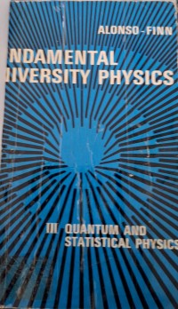 Image of FUNDAMENTAL UNIVERSITY PHYSICS VOLUME III