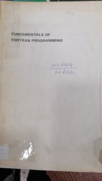 Image of FUNDAMENTALS OF FORTRAN PROGRAMMING