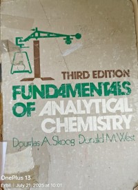 Image of FUNTAMENTALS OF ANALYTICAL CHEMISTRY