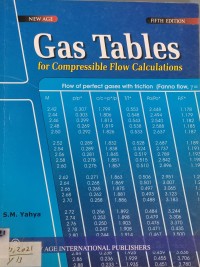 Image of Gas Tables for Compressible Flow Calculations
