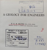 Image of GEOLOGY OF ENGINEERS