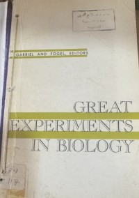 Image of Great Experiments in Biology