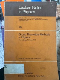 Image of Group Theoretical Methods in Physics