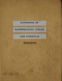 Image of HANDBOOK OF MATHEMATICAL TABLES AND FORMULAS