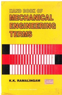 Image of HANDBOOK OF MECHANICAL ENGINEERING TERMS
