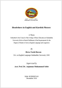 Image of Headedness in English and Kurdish Phrases