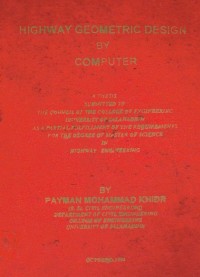 Image of HIGHWAY GEOMERTRIC DESIGN  BY COMPUTER