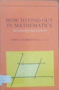 Image of HOW TO FIND OUT IN MATHEMATICS