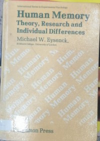 Image of Human Memory tHeory Research and individual Differences