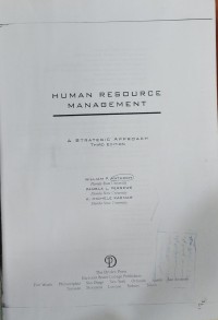 Image of Human Resource Management a strategic Approach