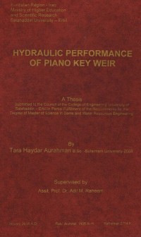 Image of HYDRAULIC PERFORMANCE OF PIANO KEY WEIR