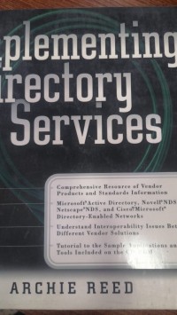 Image of Implementing Directory Servlces