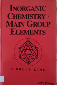 Image of INORGANIC CHEMISTRY MAIN GROUP ELEMENTS
