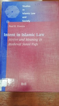 Image of Intent in ISIamic Law
