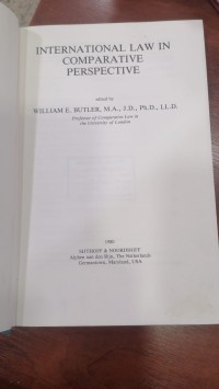 Image of INTERNA TIONAL LAW IN COMPARATIVE PERSPECTIVE