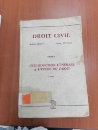 Image of INTRODUCTION GENERALE A LETUDE DU DROIT