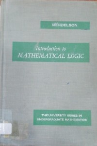 Image of Introduction MATHEM ATICAL LOGIC