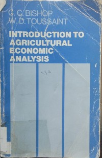 Image of Introduction To Agricultural Economic Analysis