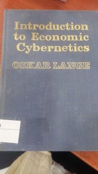 Image of Introduction to Economic Cybernetics