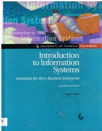 Image of INTRODUCTION TO INFORMATION SYSTEMS