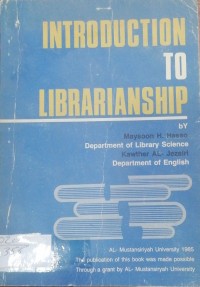 Image of INTRODUCTION TO LIBRARIANSHIP