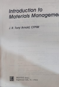 Image of Introduction to Materials Management