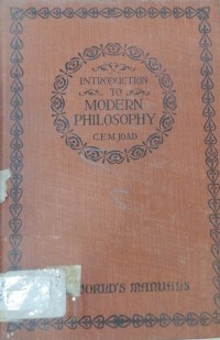 Image of introduction to MODERN PHILOSOPHY