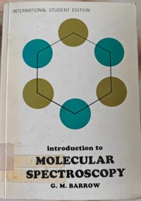 Image of INTRODUCTION TO MOLECULAR SPECTROSCOPY