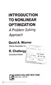 Image of Introduction to nonlinear optimization