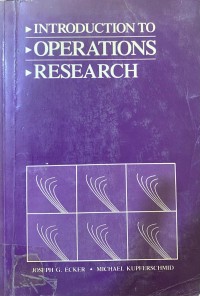 Image of Introduction to operations research