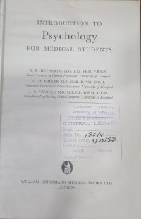 Image of INTRODUCTION TO PSYCHOIOGY