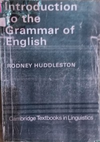 Image of Introduction to the Grammar of English