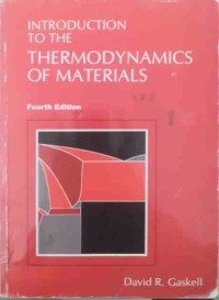 Image of Introduction to the Thermodynamics of Materials
