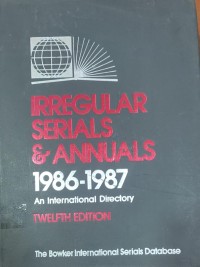 Image of IRREGULAR SERIALS E ANNUALS1         1986-1987