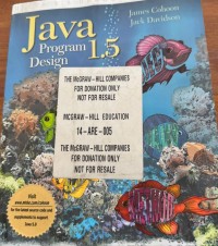 Image of JAVA 1.5 PROGRAM DESIGN