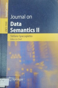 Image of journal on Data semantics
