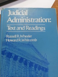 Image of judicial Administration Text and Readings