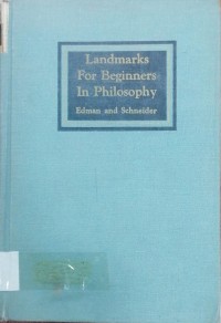 Image of LANDMARKS FOR BEGINNERS IN PHILOSOPHY