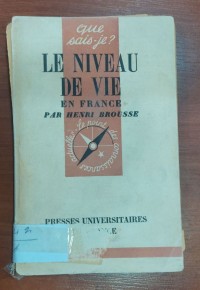 Image of LE NIVEAU DE VIE