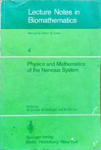 Image of Lecture Notes in Bio mathematics