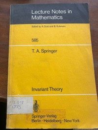 Image of Lecture Notes in Mathematics